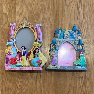 Two Disney Princess Picture Frames
